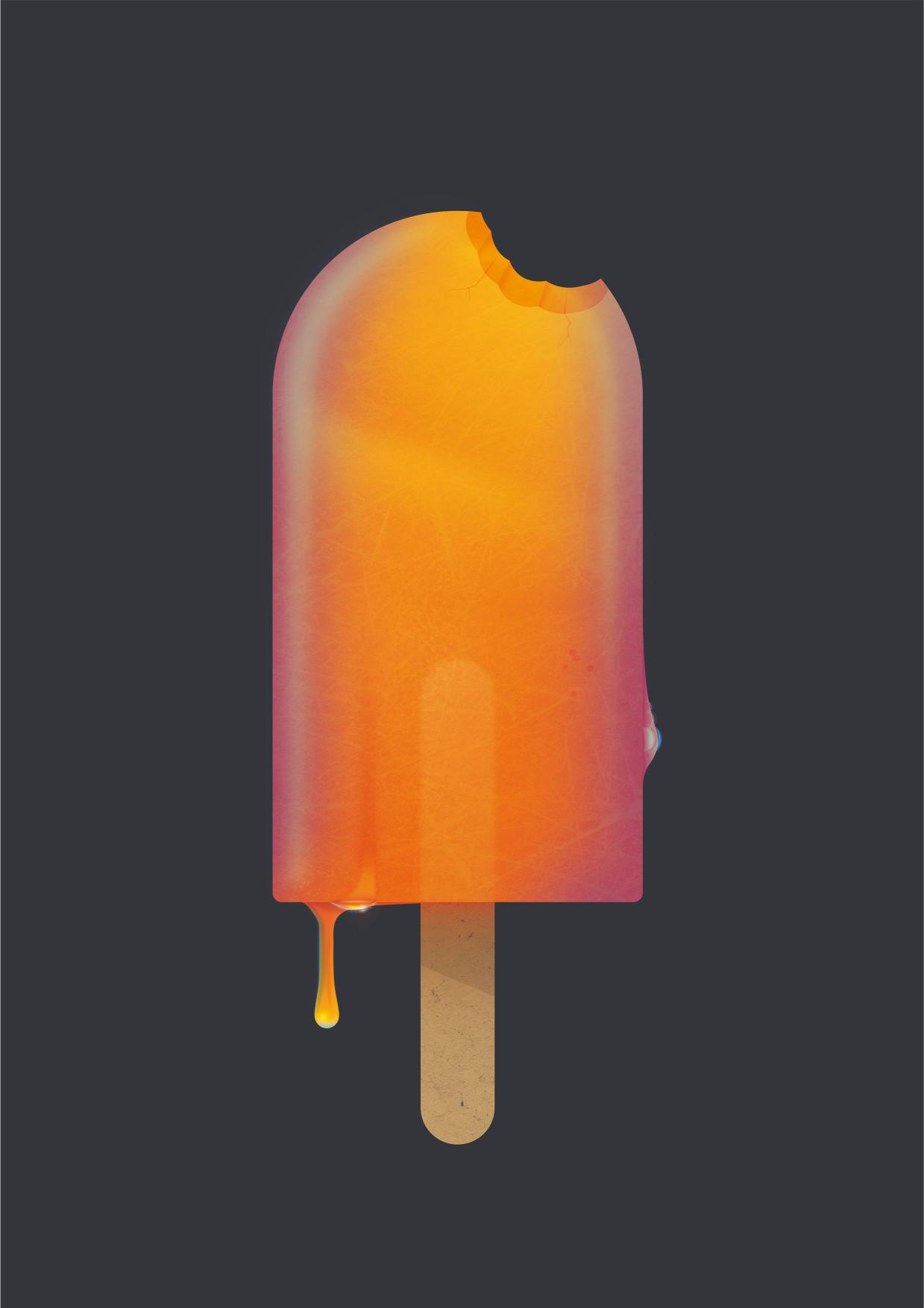 Orange Ice Lolly